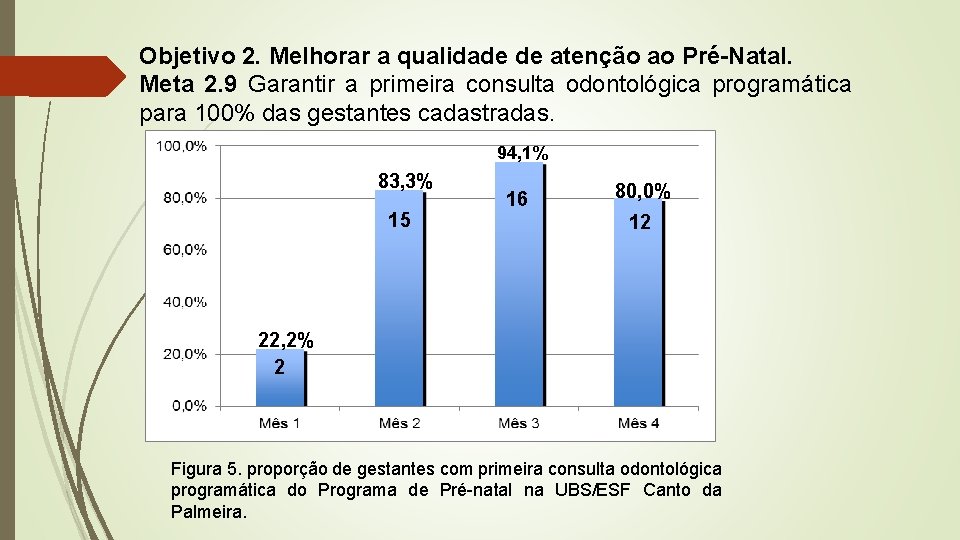 Objetivo 2. Melhorar a qualidade de atenção ao Pré-Natal. Meta 2. 9 Garantir a