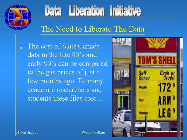 The Need to Liberate The Data n The cost of Stats Canada data in