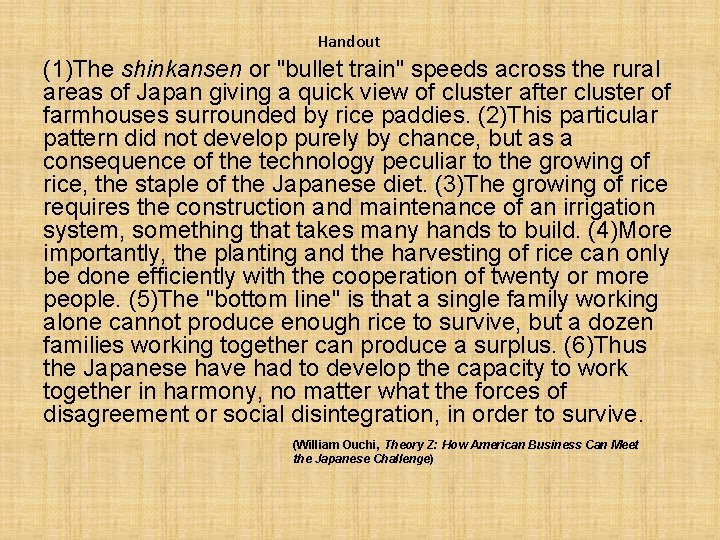 Handout (1)The shinkansen or "bullet train" speeds across the rural areas of Japan giving