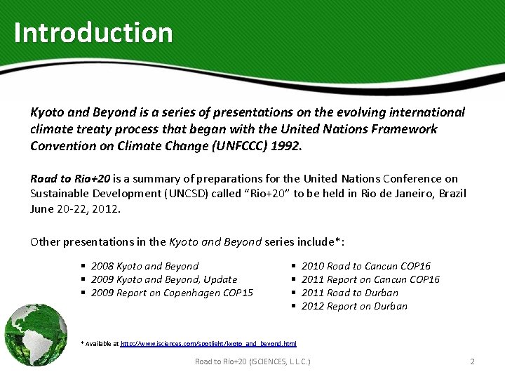 Kyoto And Beyond Road To Rio The 8