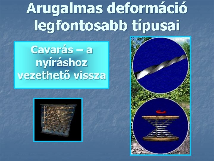 Arugalmas deformáció legfontosabb típusai Cavarás – a nyíráshoz vezethető vissza 