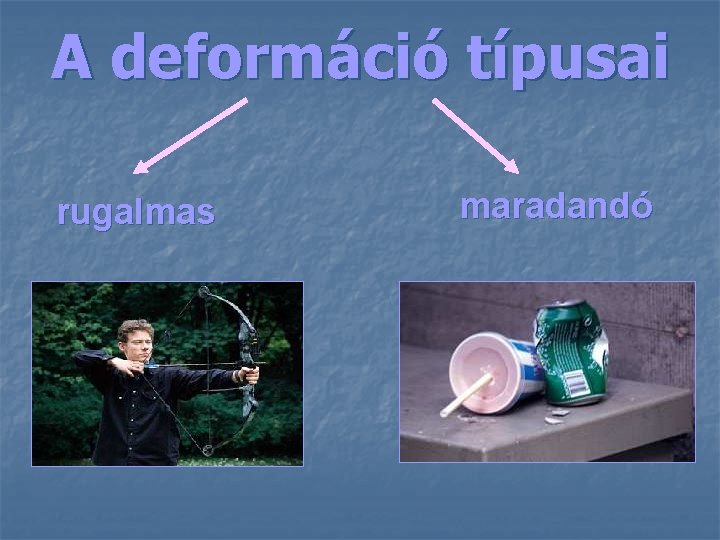 A deformáció típusai rugalmas maradandó 