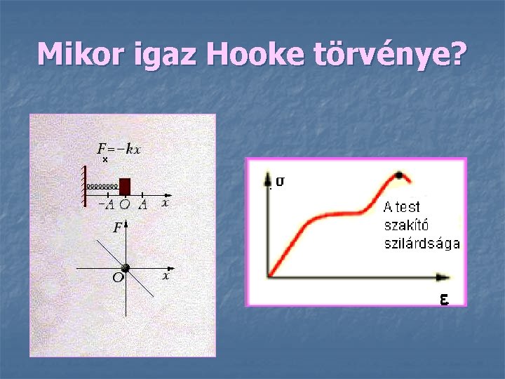 Mikor igaz Hooke törvénye? 