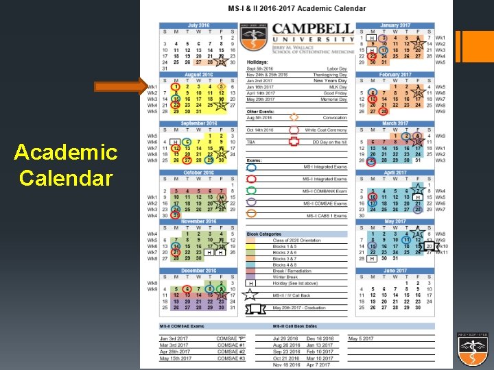 Academic Calendar 