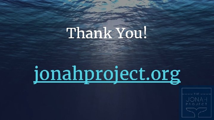 Thank You! jonahproject. org 