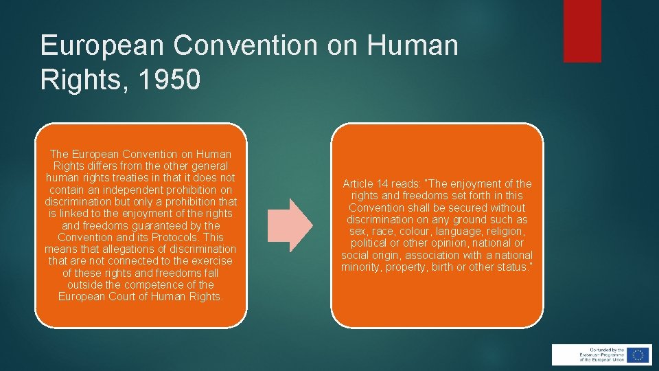 European Convention on Human Rights, 1950 The European Convention on Human Rights differs from European Convention on Human Rights, 1950 The European Convention on Human Rights differs from