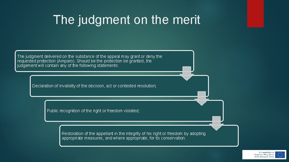 The judgment on the merit The judgment delivered on the substance of the appeal The judgment on the merit The judgment delivered on the substance of the appeal