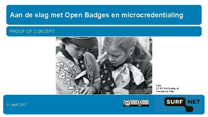 Aan de slag met Open Badges en microcredentialing PROOF OF CONCEPT Foto: CC BY