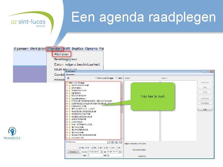 Een agenda raadplegen 