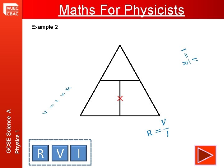 Maths For Physicists Example 2 Physics 1 GCSE Science A R V I 