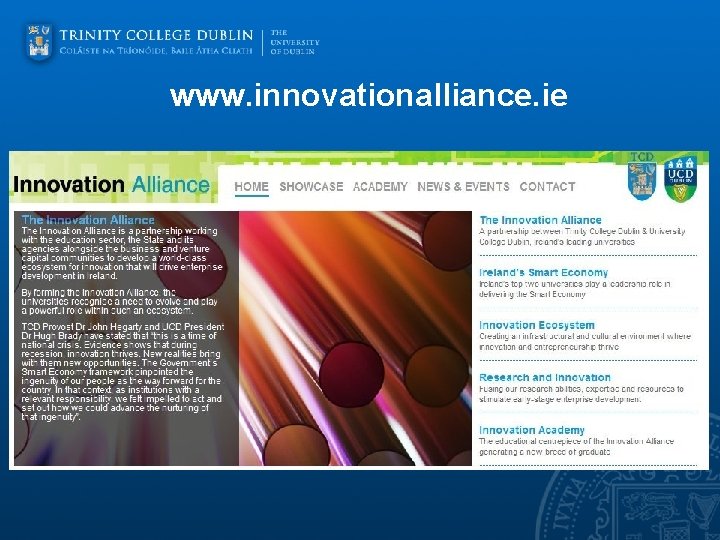 www. innovationalliance. ie 