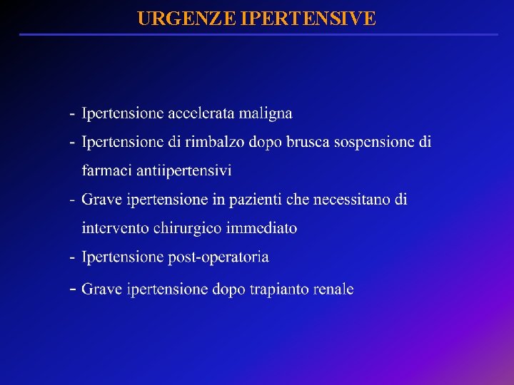 URGENZE IPERTENSIVE 