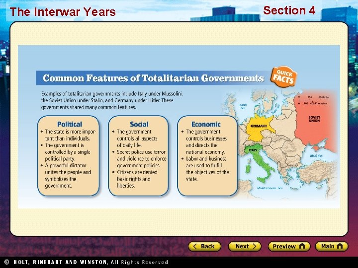 The Interwar Years Section 4 