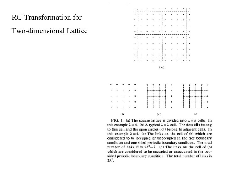 RG Transformation for Two-dimensional Lattice 