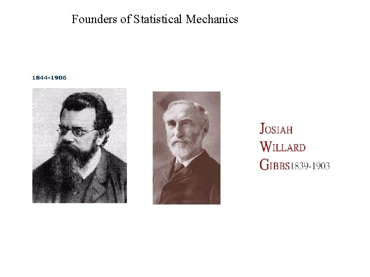  Founders of Statistical Mechanics 
