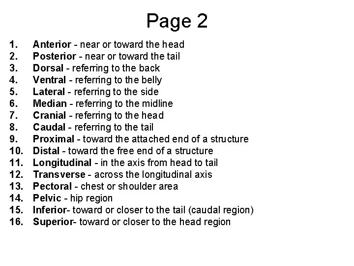 Page 2 1. 2. 3. 4. 5. 6. 7. 8. 9. 10. 11. 12.