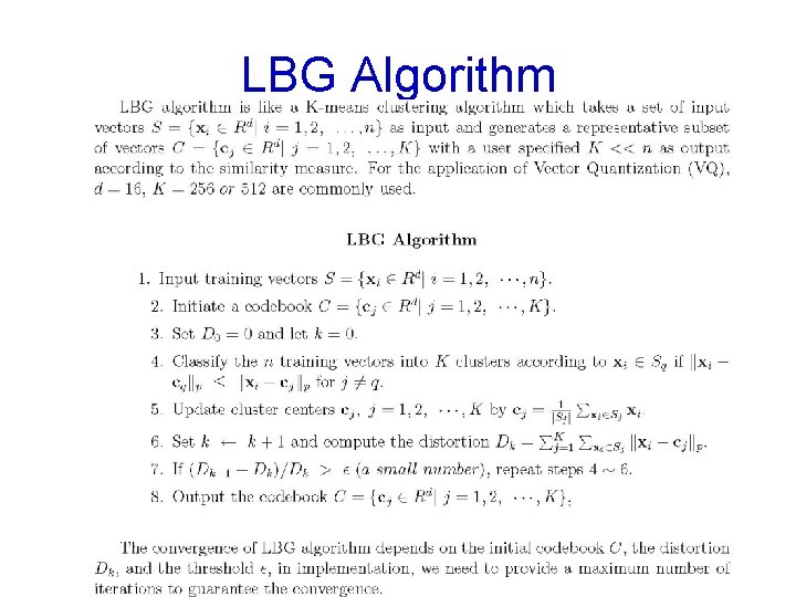 LBG Algorithm 