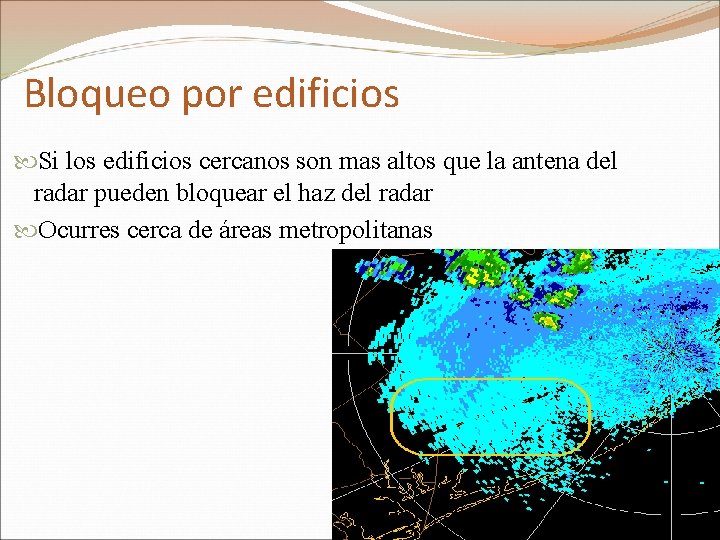 Bloqueo por edificios Si los edificios cercanos son mas altos que la antena del
