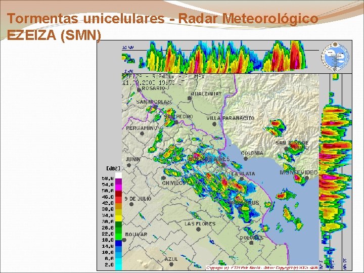 Tormentas unicelulares - Radar Meteorológico EZEIZA (SMN) 9 