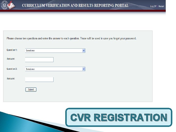 CVR REGISTRATION 