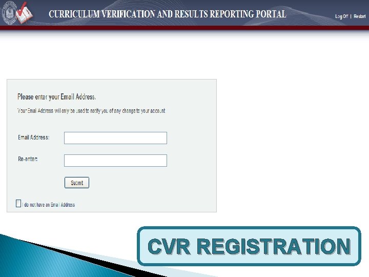 CVR REGISTRATION 