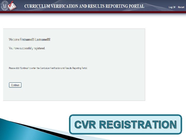 CVR REGISTRATION 