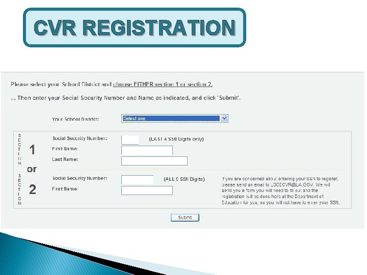 CVR REGISTRATION 