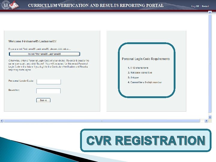 CVR REGISTRATION 