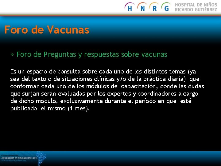 Foro de Vacunas » Foro de Preguntas y respuestas sobre vacunas Es un espacio