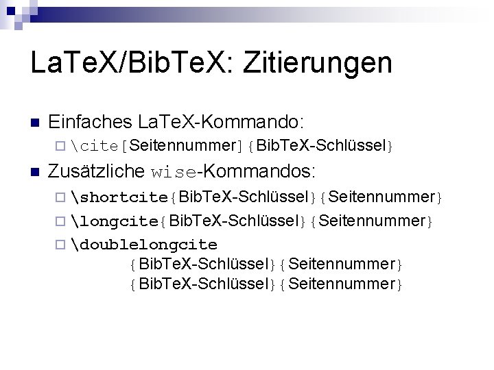 Authoren In Bib Datei Richtig