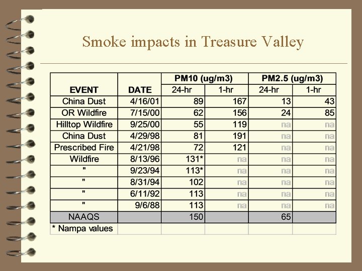 Smoke impacts in Treasure Valley 