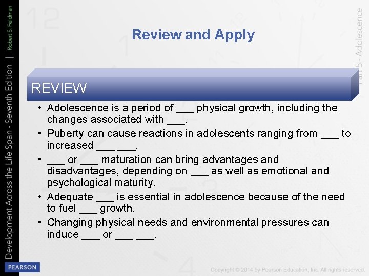 CHAPTER 11 PHYSICAL AND COGNITIVE DEVELOPMENT IN ADOLESCENCE