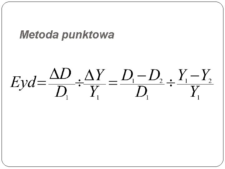 Metoda punktowa 