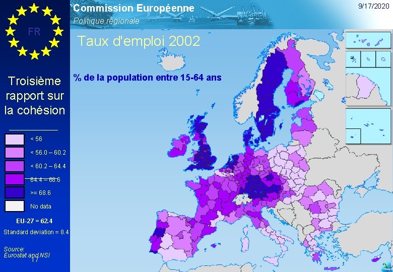 Commission Européenne Politique régionale FR Troisième rapport sur la cohésion < 56. 0 –