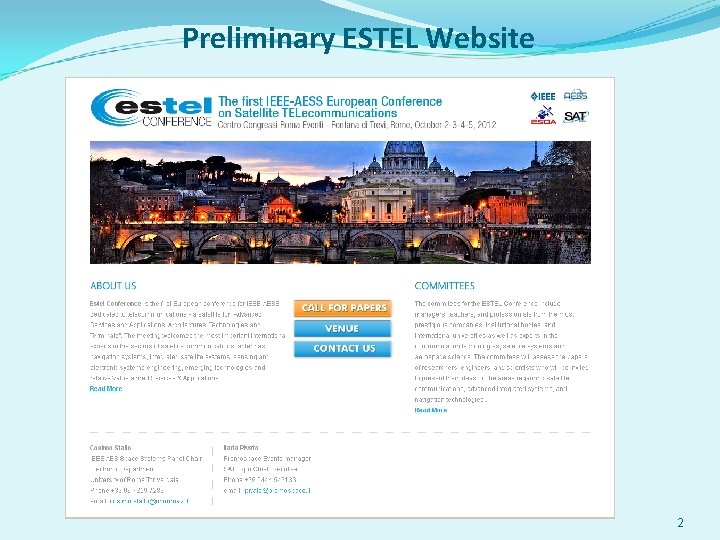 Preliminary ESTEL Website 2 