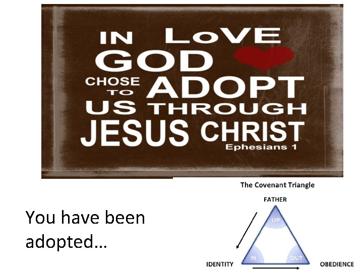 You have been adopted… 