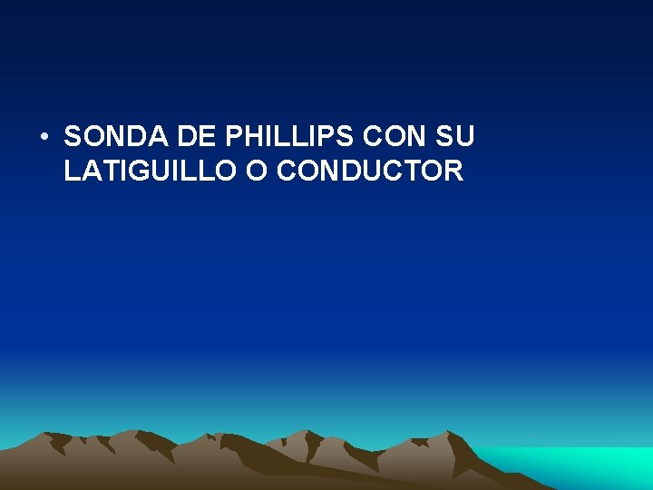  • SONDA DE PHILLIPS CON SU LATIGUILLO O CONDUCTOR 