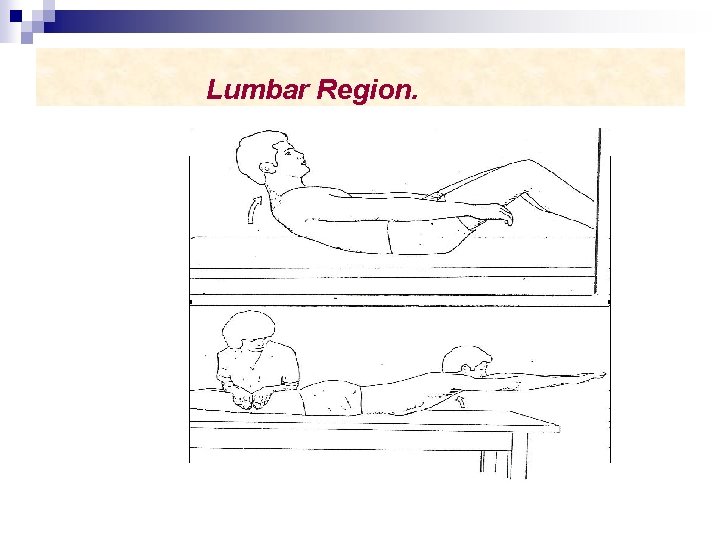 Lumbar Region. 