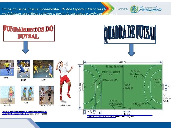 Educação Física, Ensino Fundamental, 9º Ano Esporte: Historicidade das diversas modalidades esportivas coletivas a
