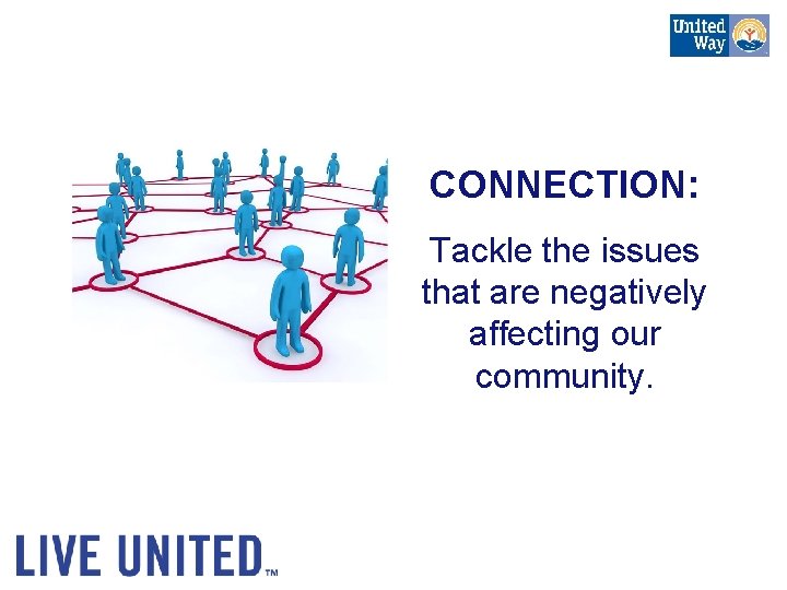 CONNECTION: Tackle the issues that are negatively affecting our community. 