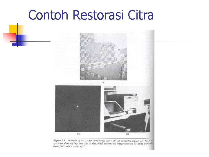 Contoh Restorasi Citra Contoh Restorasi Citra