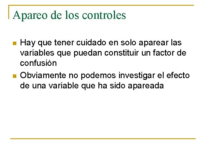 Apareo de los controles n n Hay que tener cuidado en solo aparear las