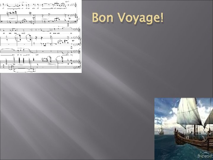 Bon Voyage! 