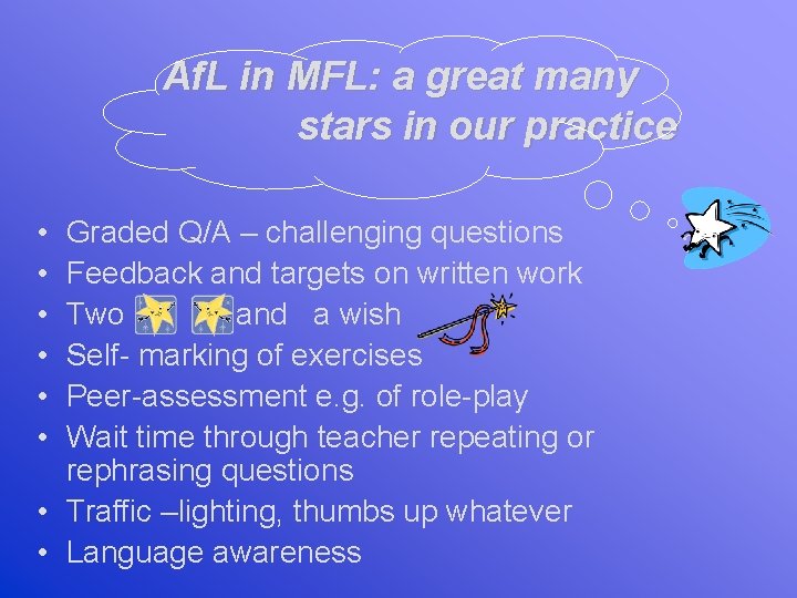Af. L in MFL: a great many stars in our practice • • •