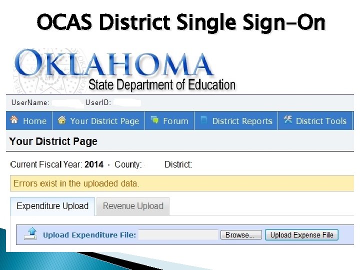OCAS District Single Sign-On 