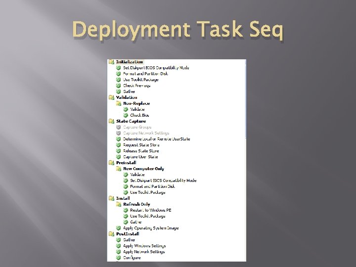 Deployment Task Seq 