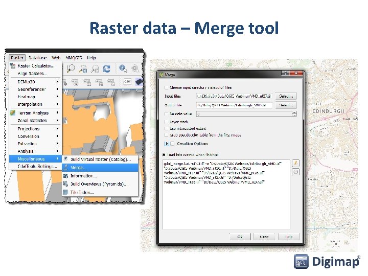 Raster data – Merge tool 