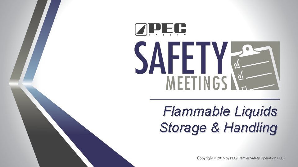 Flammable Liquids Storage & Handling 