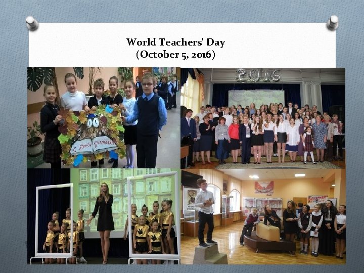 World Teachers' Day (October 5, 2016) 