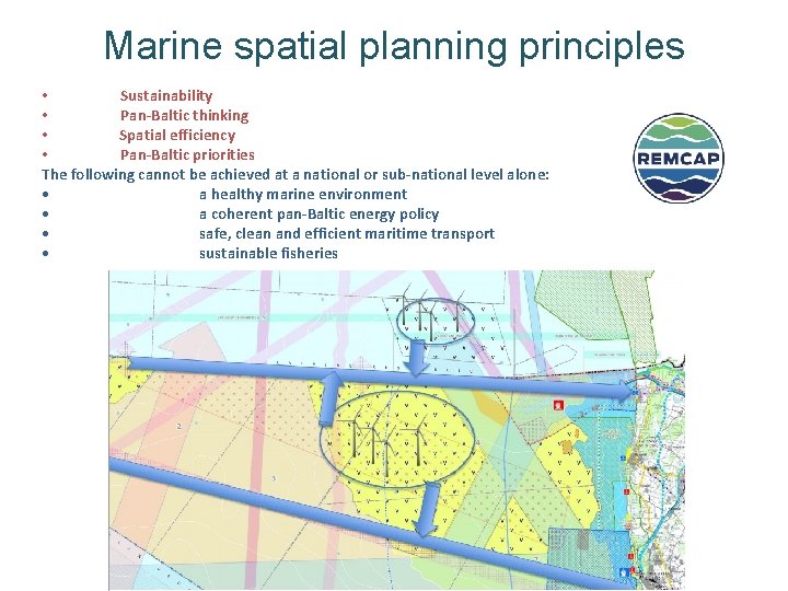 Marine spatial planning principles • Sustainability • Pan-Baltic thinking • Spatial efficiency • Pan-Baltic Marine spatial planning principles • Sustainability • Pan-Baltic thinking • Spatial efficiency • Pan-Baltic